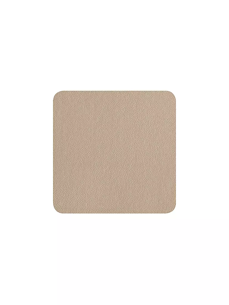 ASA SELECTION | Sous-verres aspect cuir 10x10cm lot de 4 Stone | beige