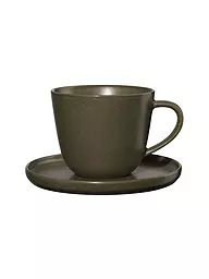 ASA SELECTION | Tasse à café avec soucoupe 0,25l Coppa Nori | Vert foncé