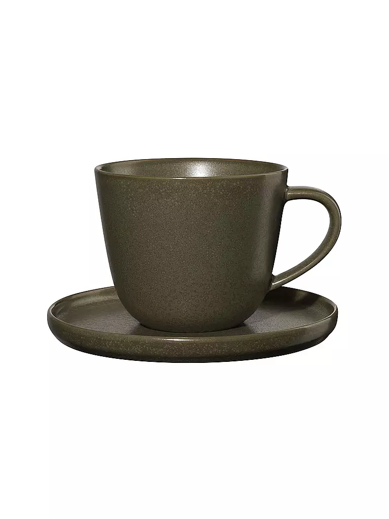 ASA SELECTION | Tasse à café avec soucoupe 0,25l Coppa Nori | dunkelgrün