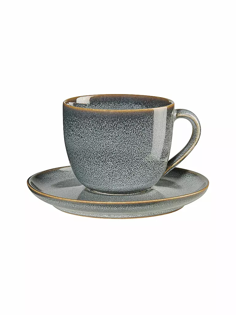 ASA SELECTION | Tasse à cappuccino avec soucoupe 0,23 l Saisons Denim | hellblau