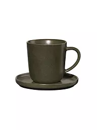 ASA SELECTION | Tasse à expresso avec soucoupe 0,08l Coppa Nori | Vert foncé