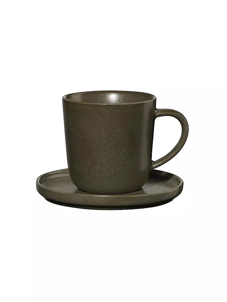 ASA SELECTION | Tasse à expresso avec soucoupe 0,08l Coppa Nori | dunkelgrün