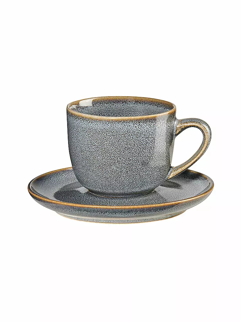 ASA SELECTION | Tasse à expresso avec soucoupe 0,09l Saisons Denim | hellblau