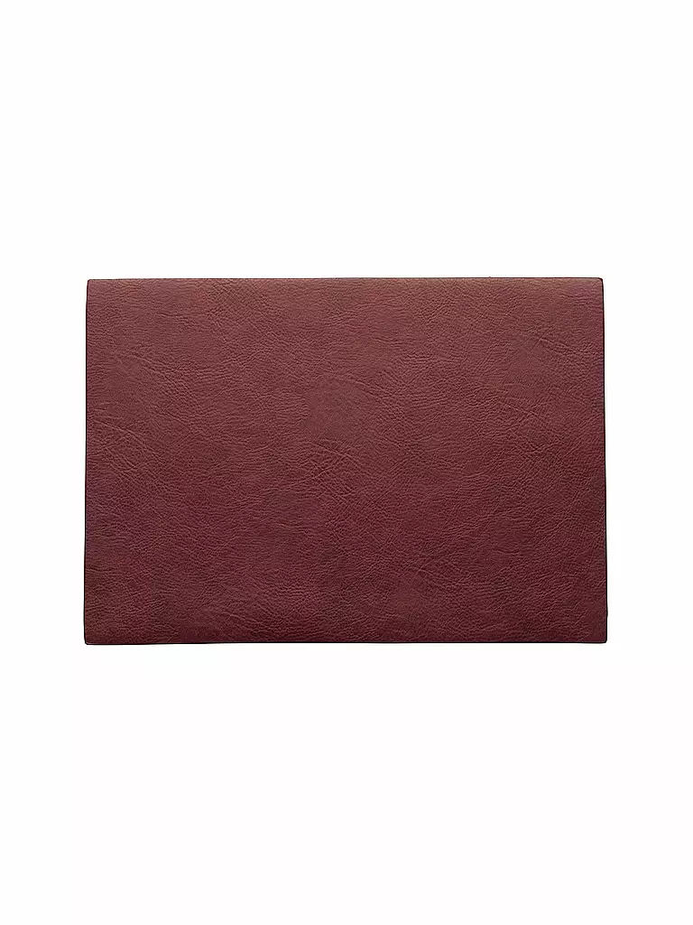 ASA SELECTION | Tischset « Vegan Leather » 46x33cm (Rosewood) | rot
