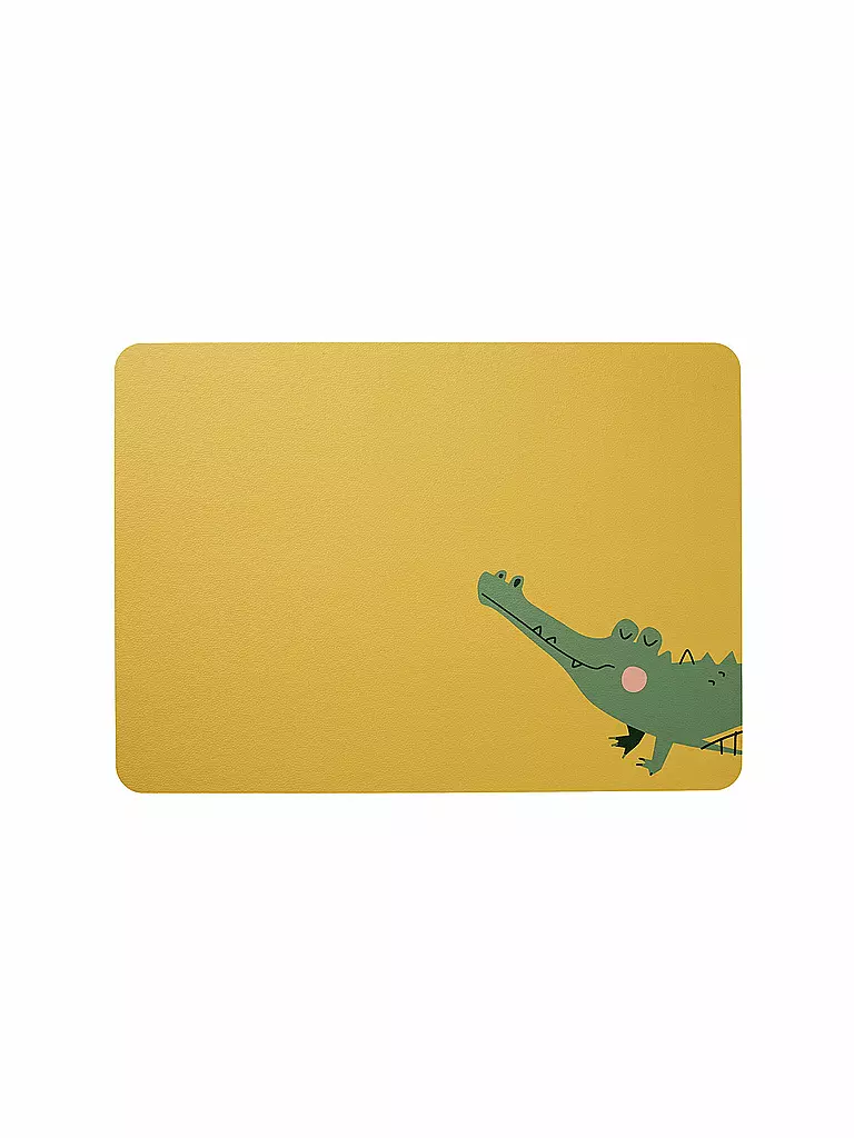 ASA SELECTION | Tischset enfant "Croco Krokodil" | grün