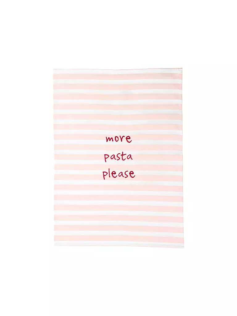 ASA SELECTION | Torchon 50x70cm More pasta please | rosa