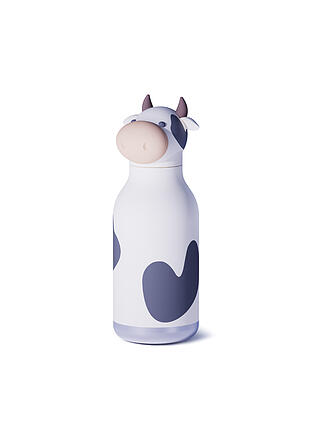 ASOBU | Bouteille isotherme 460ml VACHE blanc / noir