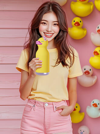 ASOBU | Bouteille isotherme 460 ml CANARD jaune