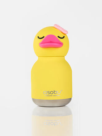 ASOBU | Mini-bouteille isotherme pour enfants CANARD 0,2 l Jaune