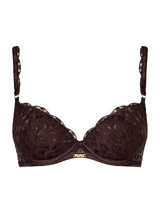 AUBADE | Soutien-gorge push-up CRAZY IN LOVE marron satiné