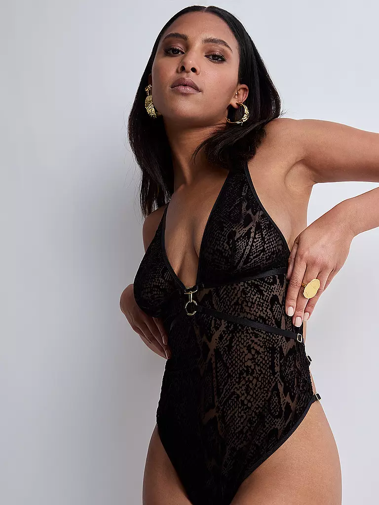 AUBADE | Body ANIMAL SOUL Noir Python | Noir