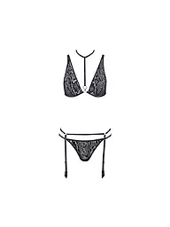 AUBADE | Ensemble soutien-gorge à armatures et string noir python | Noir