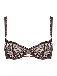 AUBADE | Soutien-gorge à armatures, bonnet demi-coque CRAZY IN LOVE marron satiné | Marron