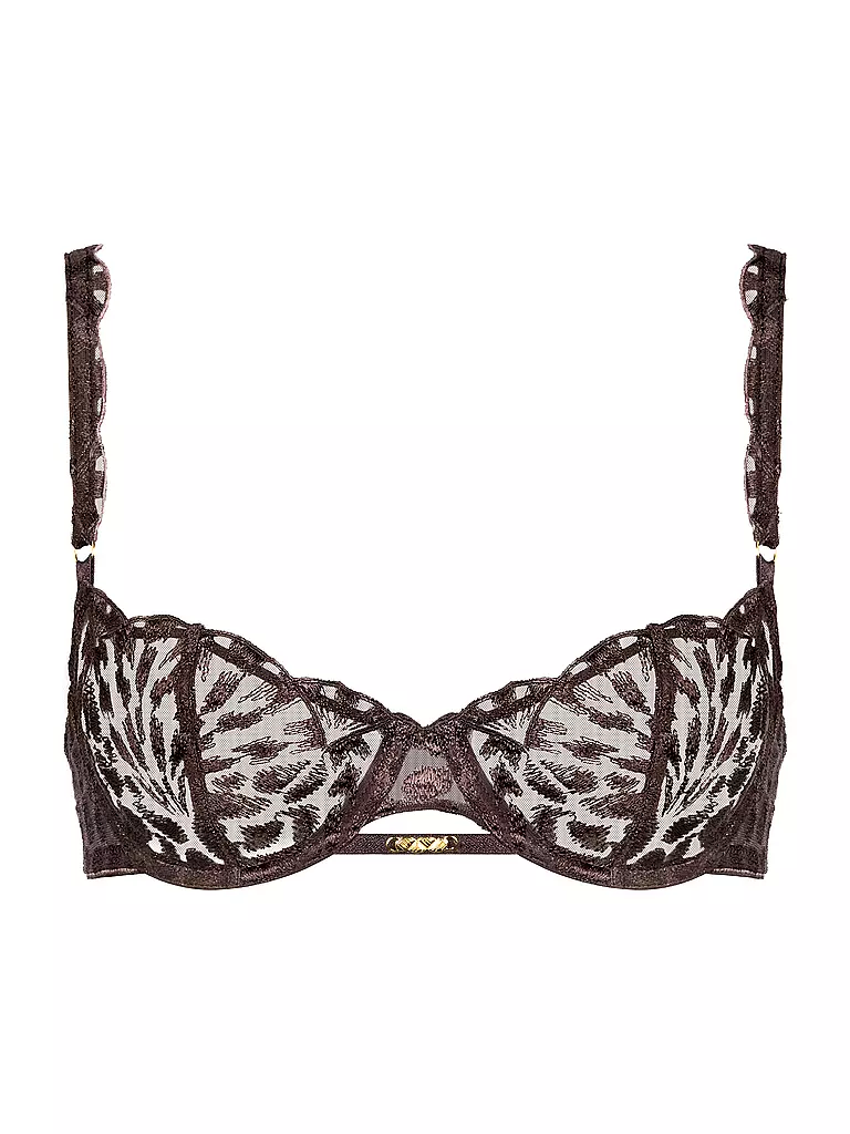 AUBADE | Soutien-gorge à armatures, bonnet demi-coque CRAZY IN LOVE marron satiné | Marron