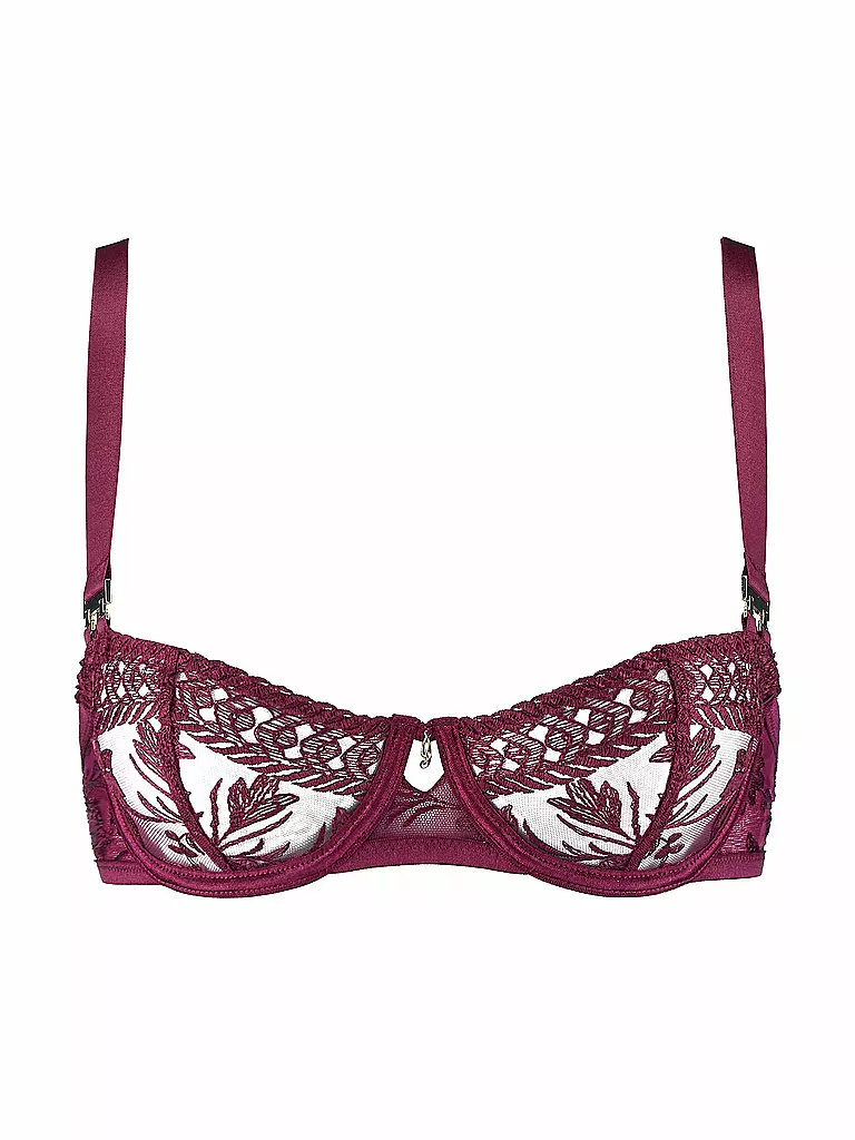 AUBADE | Soutien-gorge corbeille à armatures MAGNETIC SPELL rouge carmin | Rouge foncé