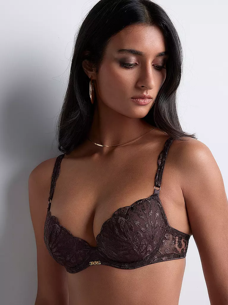 AUBADE | Soutien-gorge push-up CRAZY IN LOVE marron satiné | 