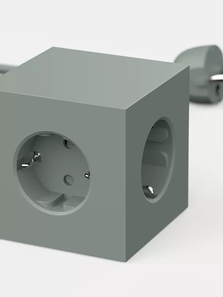 AVOLT | Multiprise Square 1 F 1.8MT Vert Chêne | Vert