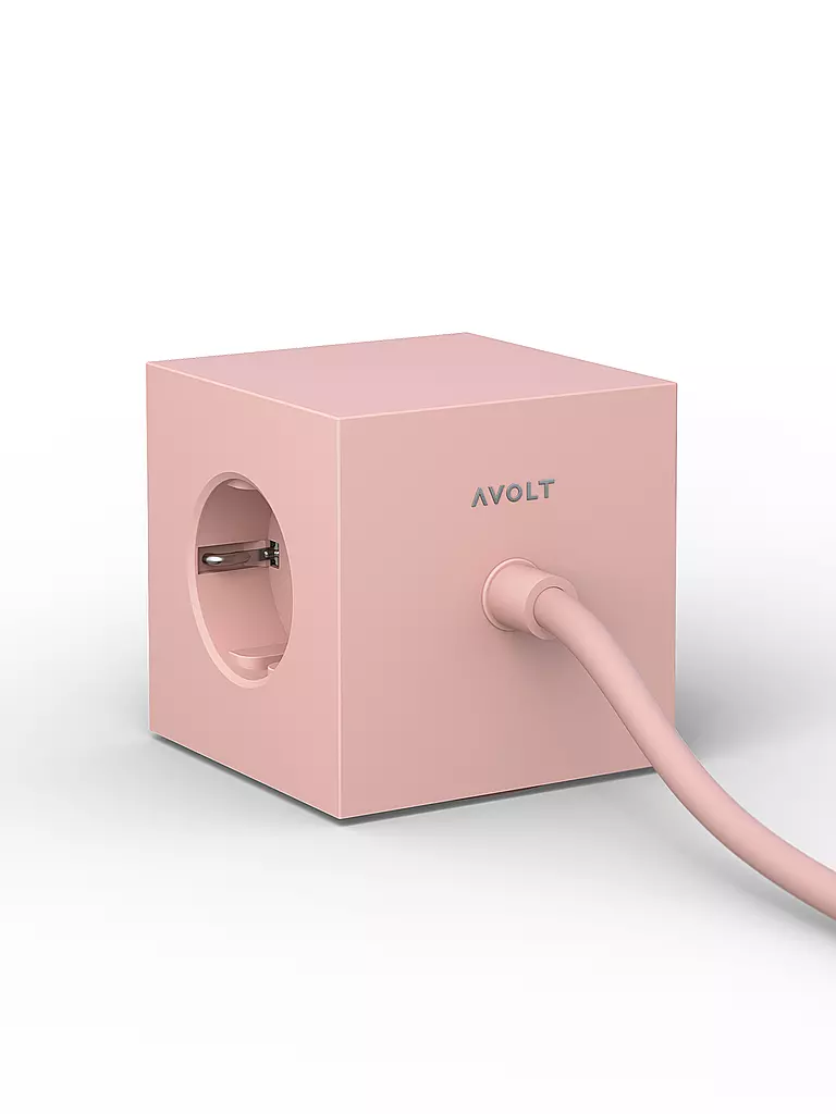 AVOLT | Multiprise Square 1 F 1.8MT Vieux Rose | Rose