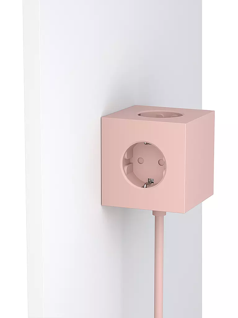 AVOLT | Multiprise Square 1 F 1.8MT Vieux Rose | Rose