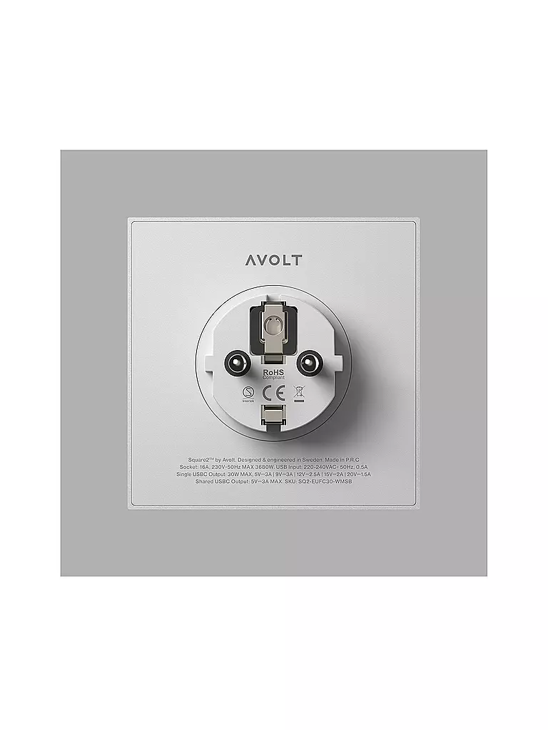 AVOLT | Multiprise Square 2 F Grey |