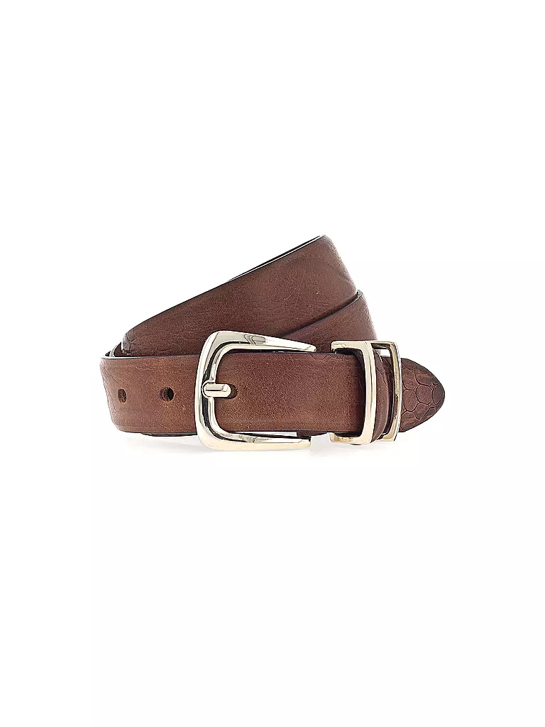 B.BELT | Ceinture en cuir CHARLISA | braun