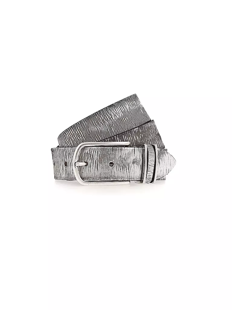 B.BELT | Ceinture en cuir CUNO | grau