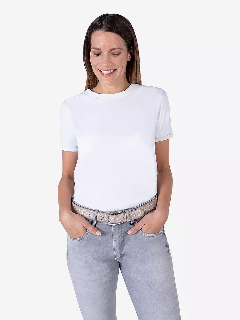 B.BELT | Ceinture en cuir SABIA | silber