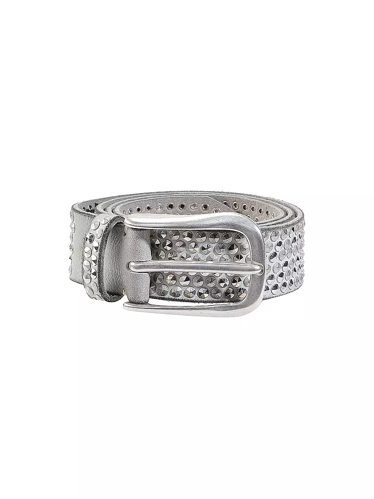 B.BELT | Ceinture en cuir | hellgrau