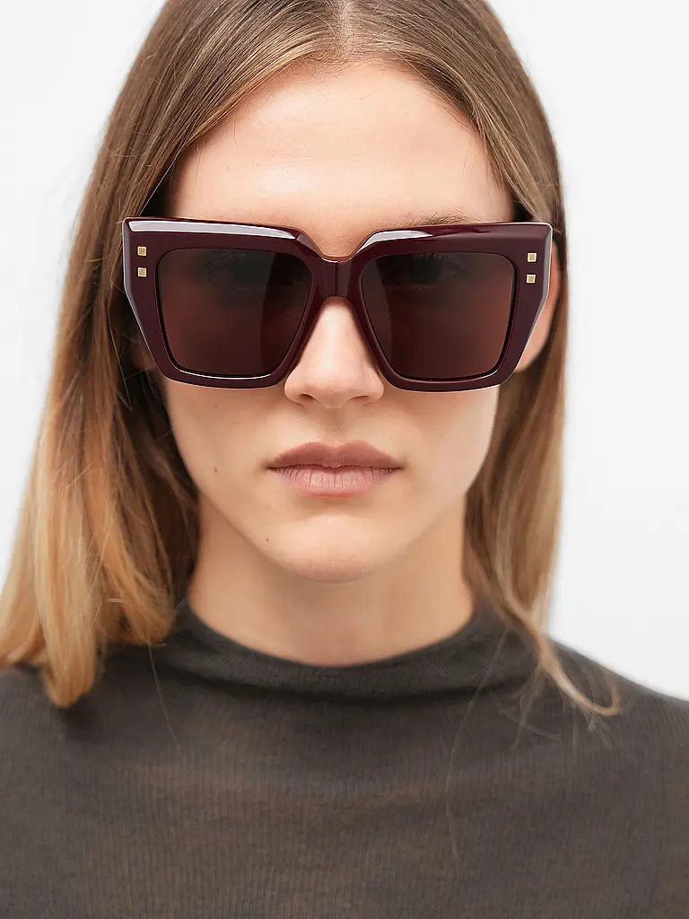 BALMAIN | Lunettes de soleil B-FAME | Rouge foncé