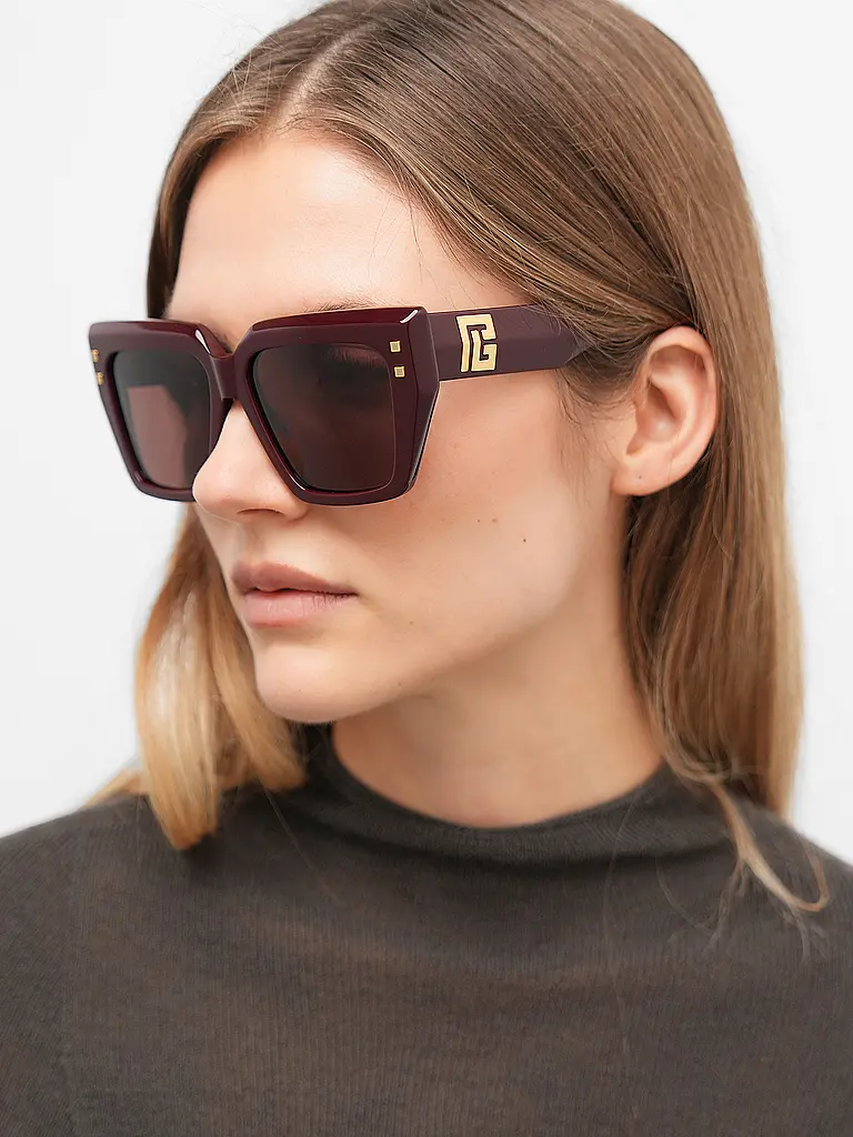 BALMAIN | Lunettes de soleil B-FAME | Rouge foncé