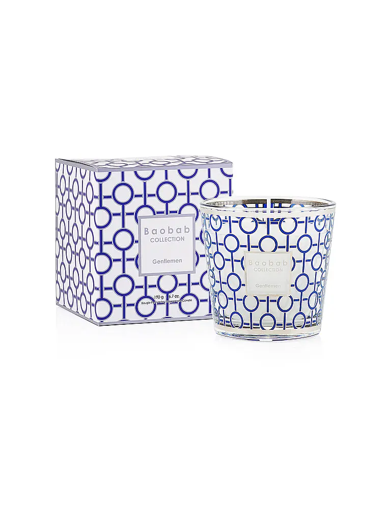 BAOBAB COLLECTION | Bougie MY FIRST BAOBAB 190g Gentleman | Bleu foncé