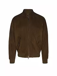 BARACUTA | Veste en cuir G9 SUEDE | Olive