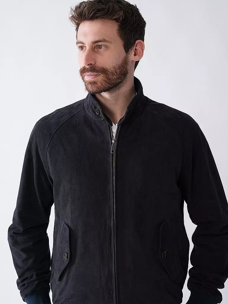 BARACUTA | Lederjacke G9 SUEDE | Bleu