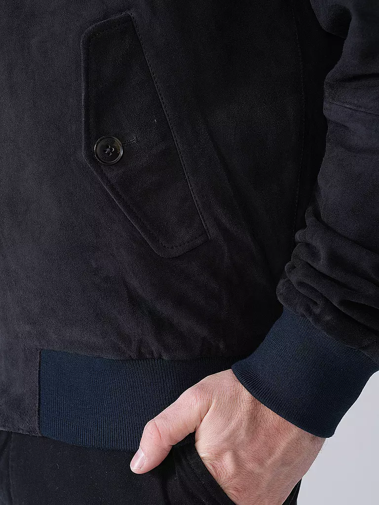 BARACUTA | Lederjacke G9 SUEDE | Bleu