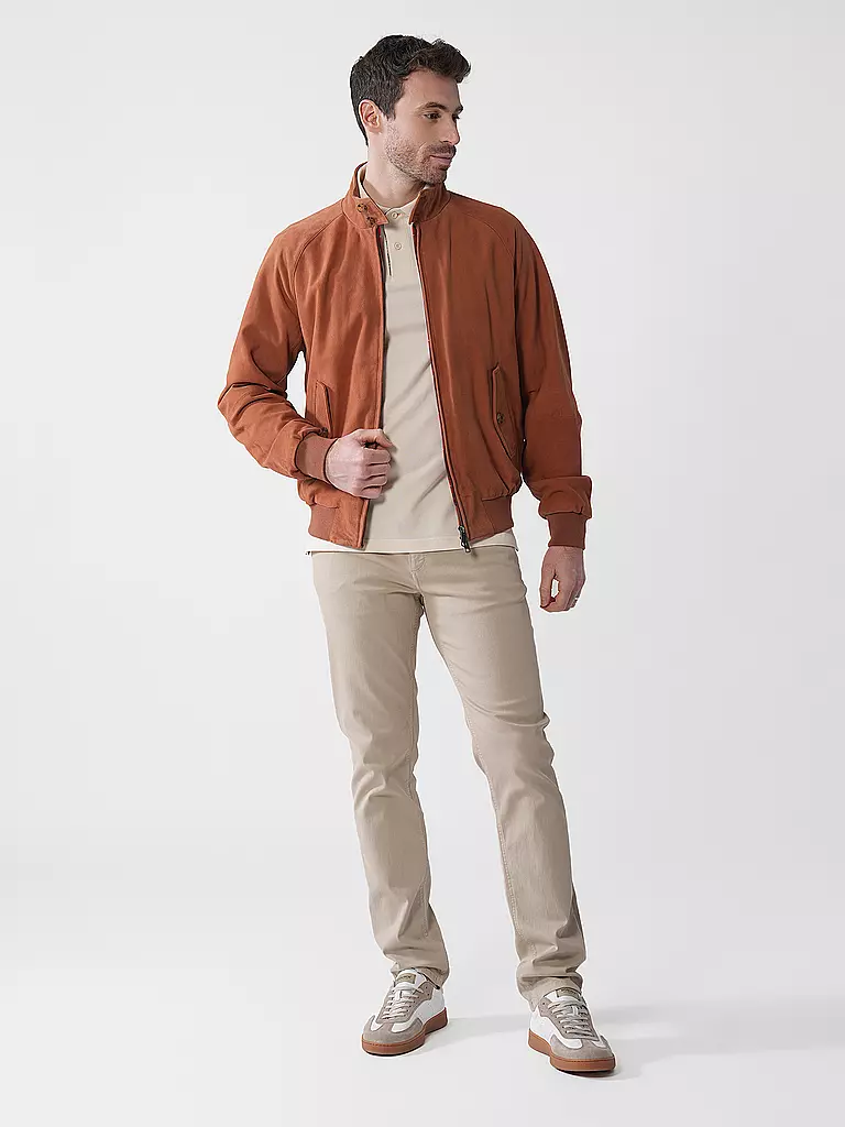 BARACUTA | Veste en cuir G9 SUEDE | Cuivre