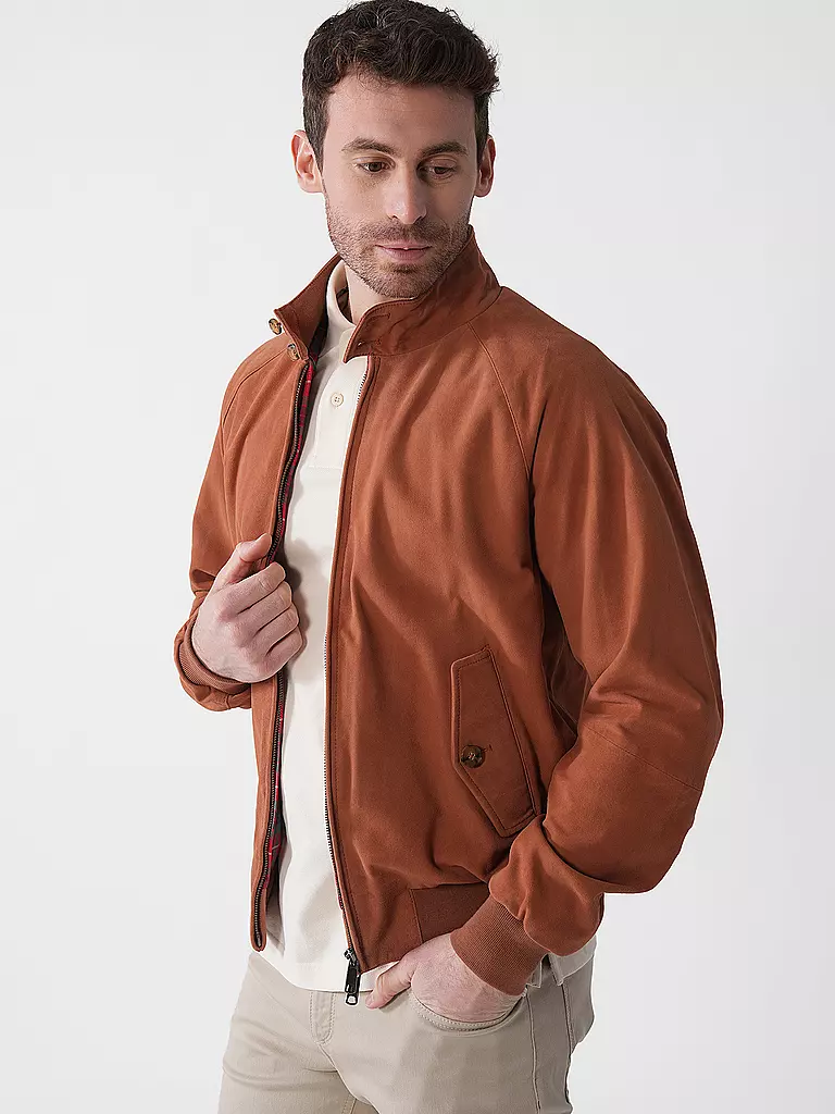 BARACUTA | Veste en cuir G9 SUEDE | Cuivre
