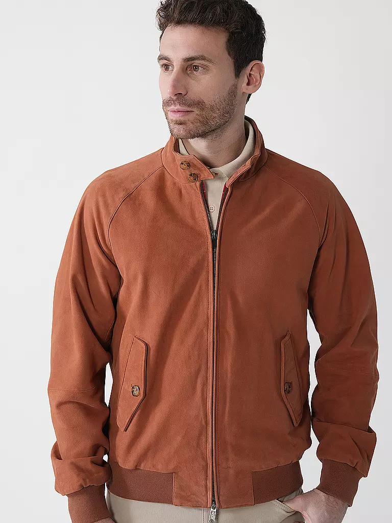 BARACUTA | Veste en cuir G9 SUEDE | Cuivre