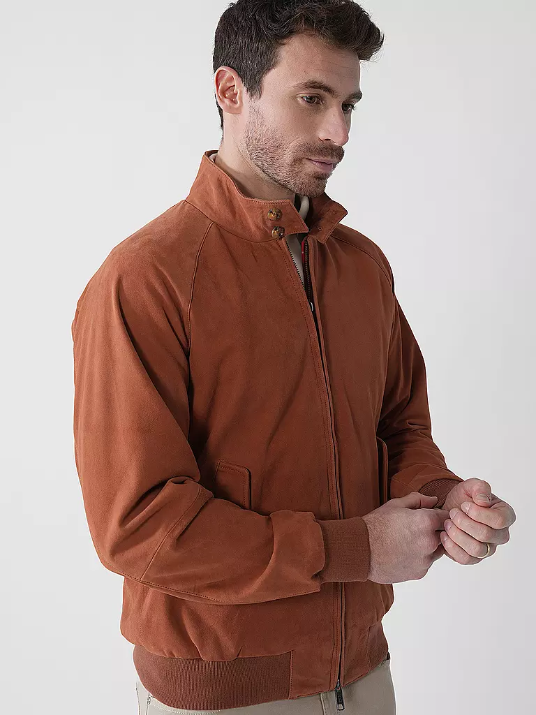 BARACUTA | Veste en cuir G9 SUEDE | Cuivre
