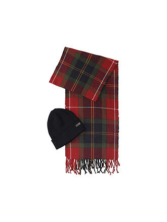 BARBOUR | Coffret cadeau 2 pièces écharpe et bonnet SWINTON CHRISTMAS