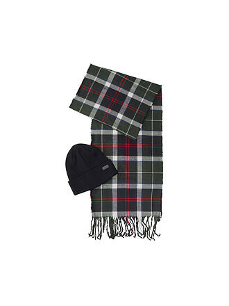 BARBOUR | Coffret cadeau 2 pièces écharpe et bonnet SWINTON CHRISTMAS