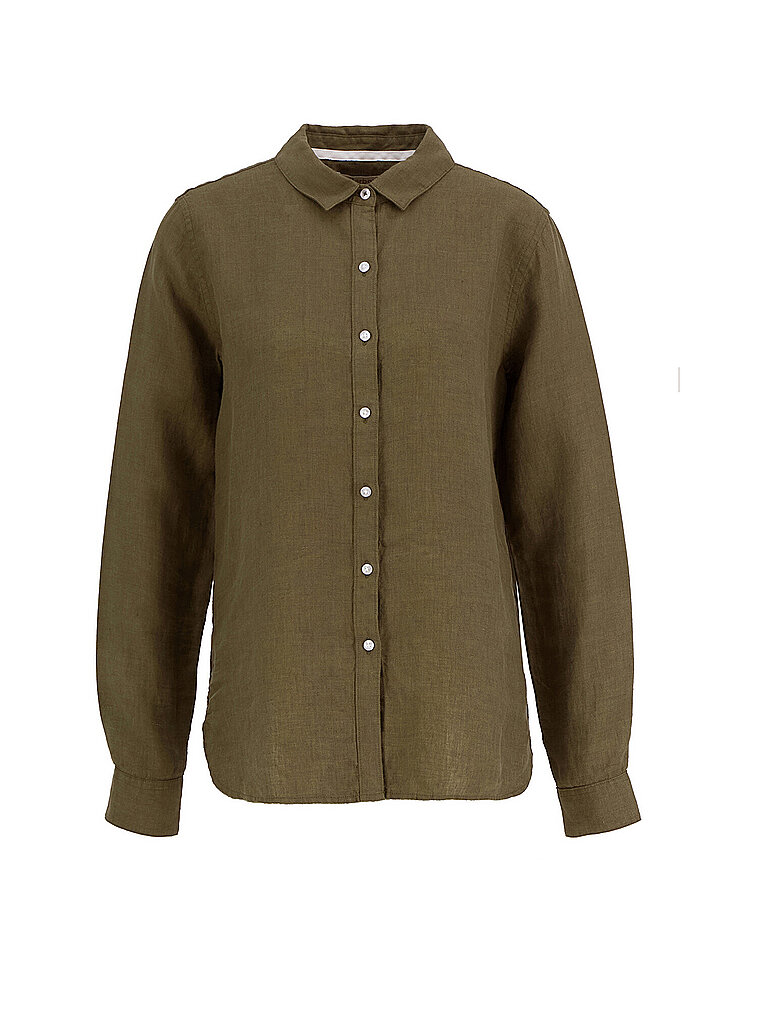 Chemise en lin MARINE olive 38