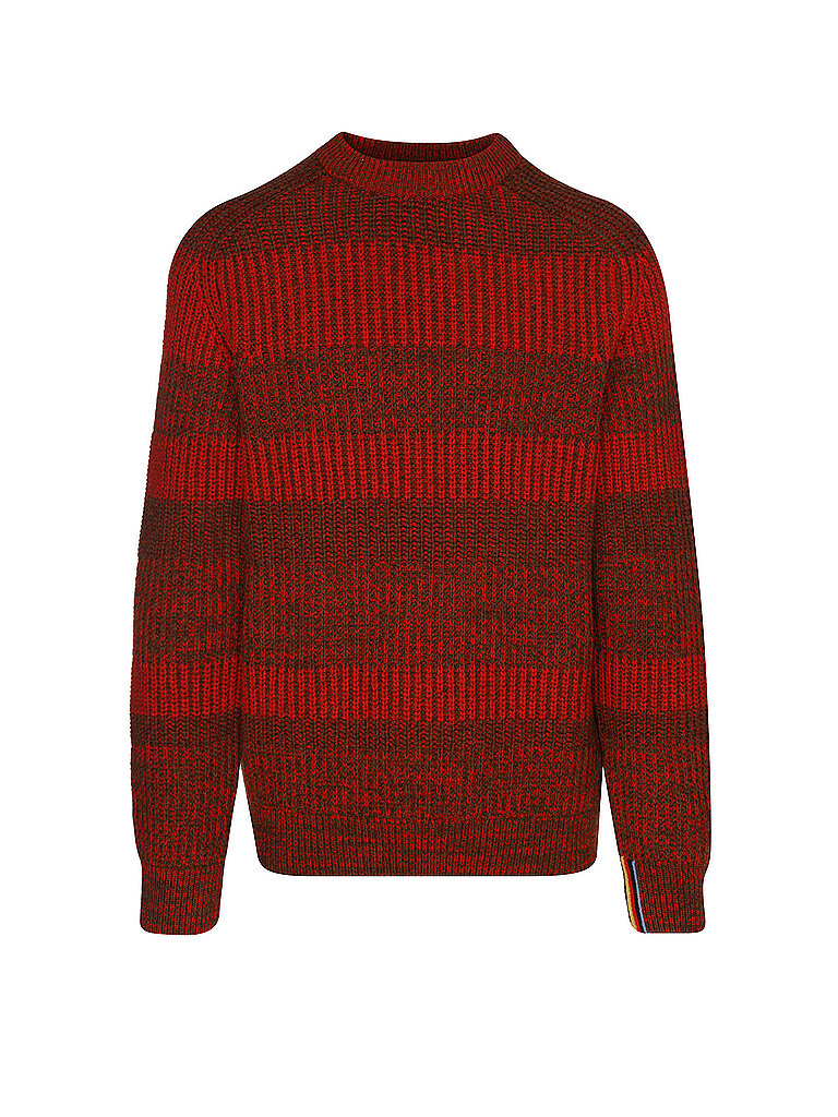 Paul Smith loves Pull Saddle col rond rouge XL