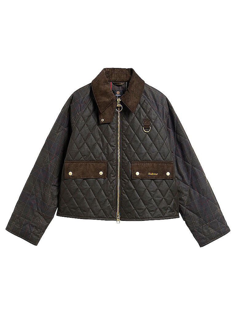 BARBOUR Veste SPEY WAX olive | Femmes | Taille: 42 | LWX1597