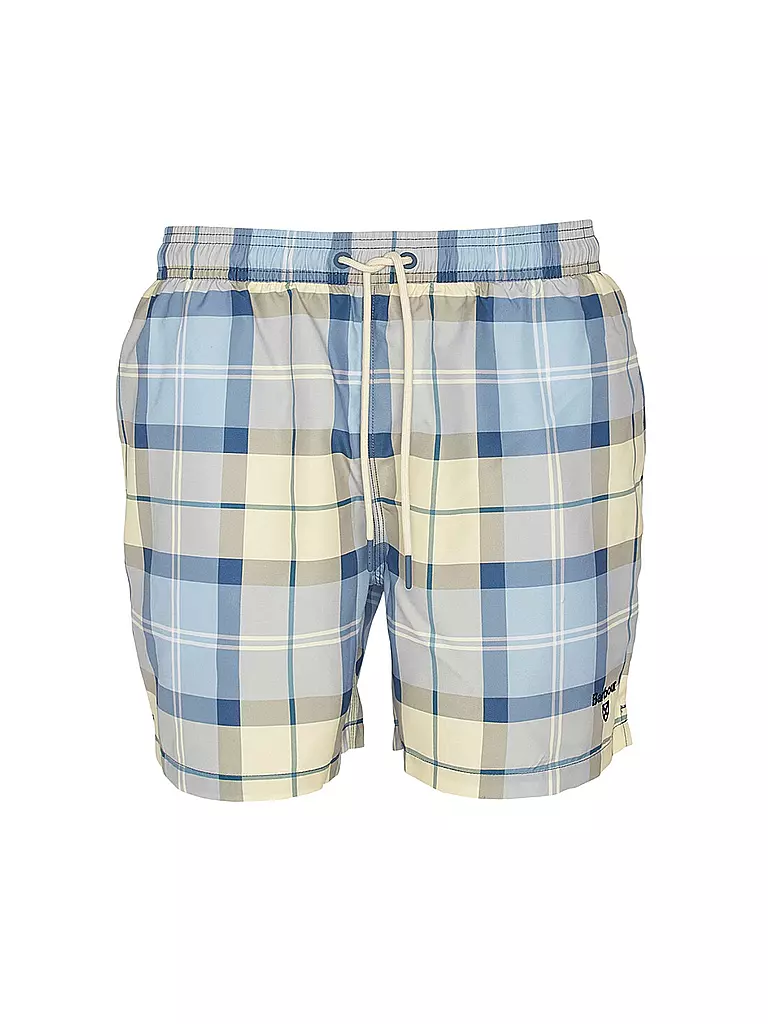 BARBOUR | Badeshorts TARTAN STAPLE | Bleu clair