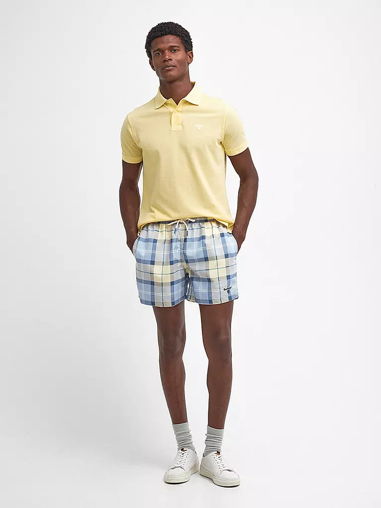 BARBOUR | Badeshorts TARTAN STAPLE | Bleu clair