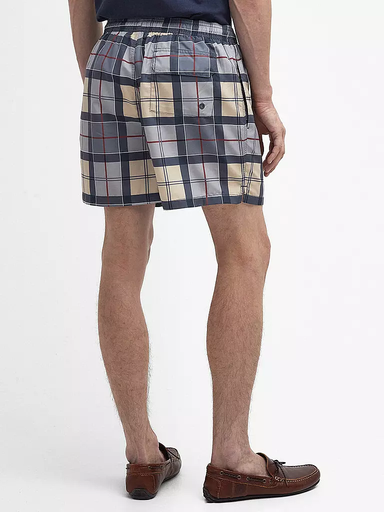 BARBOUR | Badeshorts TARTAN STAPLE | Gris