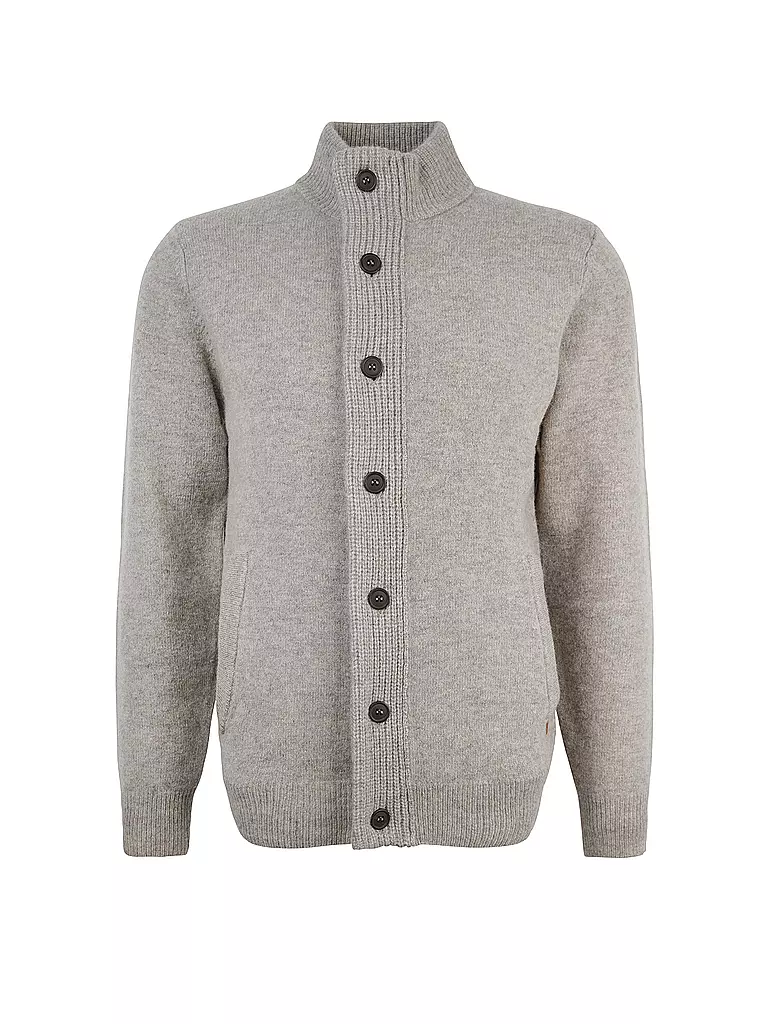 BARBOUR | Cardigan ESSENTIAL | hellgrau