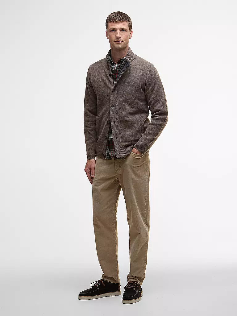 BARBOUR | Cardigan ESSENTIAL | braun