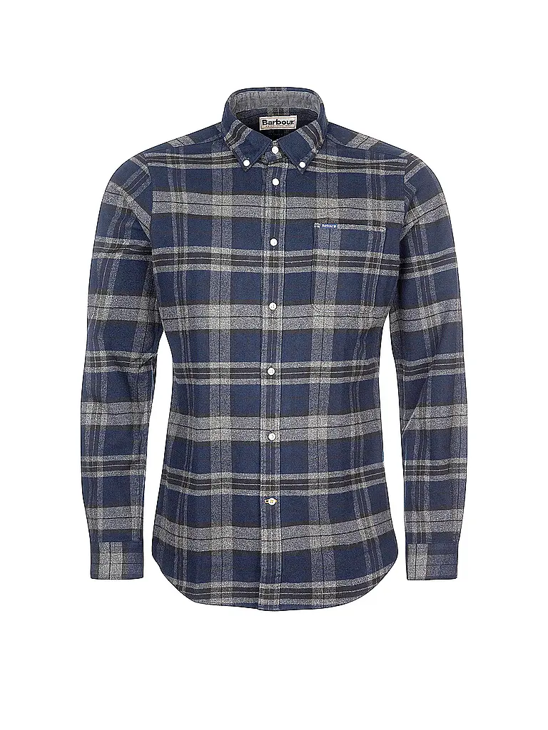 BARBOUR | Chemise en flanelle coupe slim | Bleu