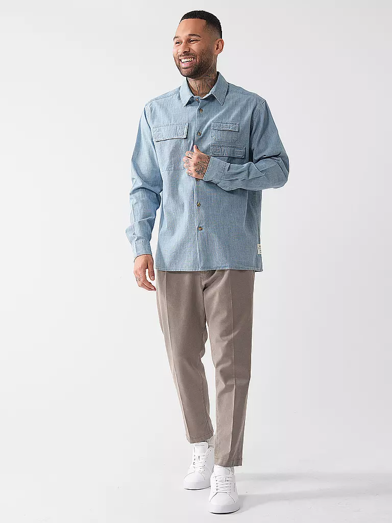 BARBOUR | Chemise en jean | hellblau